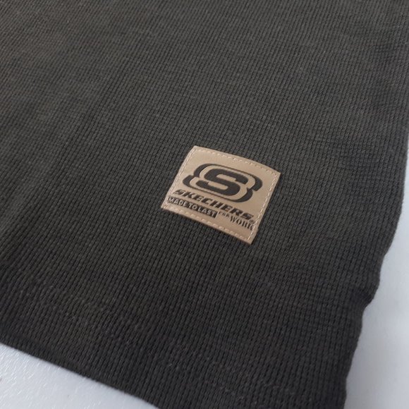 Skechers Made to Last for Work Green Thermal Long Sleeve Shirt - Picture 9 of 12